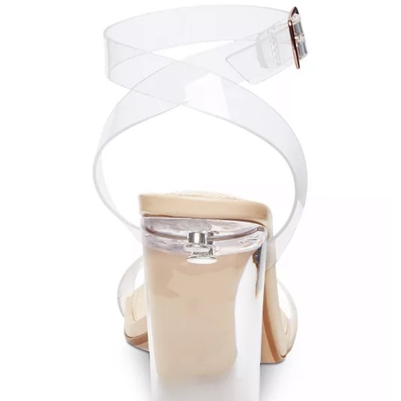 BRAND NEW Steve Madden Clear Heels and Clear ankle Strap - Picture 9 of 15